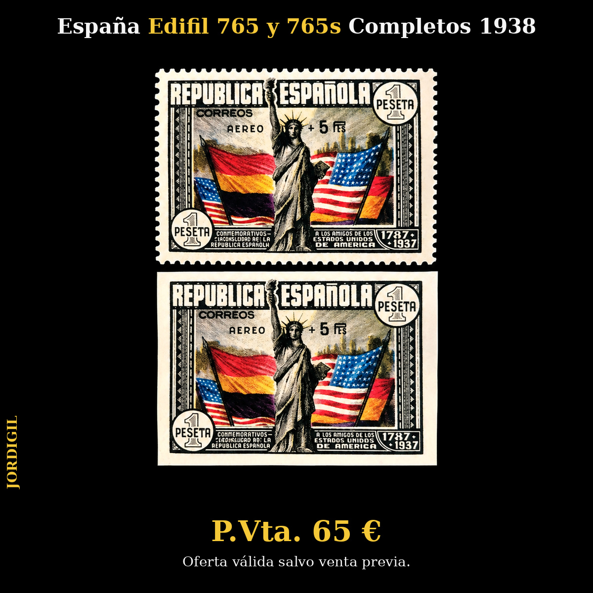 España · Edifil 765 y 765s Variante 2